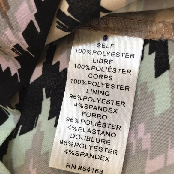 Jessica Simpson SZ 4, peach combo cowl neck dress - Picture 9 of 9